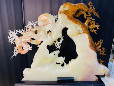 阿富汗紅花冰玉【鹿鹿發財】10