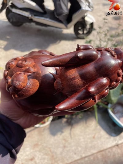 東藝雕刻創始人李青云親工手作 【招財貔貅】5