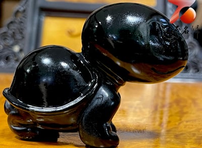 丹東石純手工雕烏龜 【蛋頭龜】張國民老師作品4