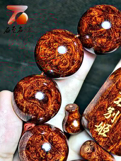 印度小葉紫檀手珠【霸王別姬】25mm×10顆2