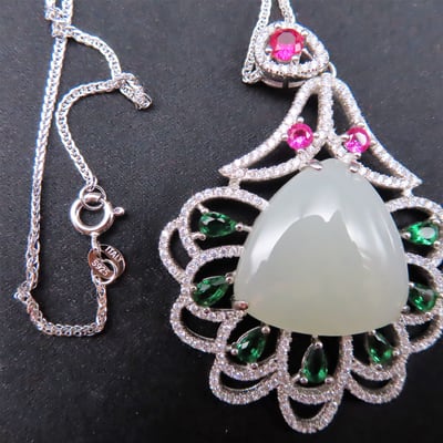 新疆和田玉精品 尊榮閃耀項鍊4