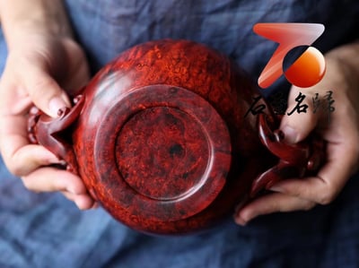 印度小葉紫檀瘤疤料製【貔貅壺瘤疤罐】2