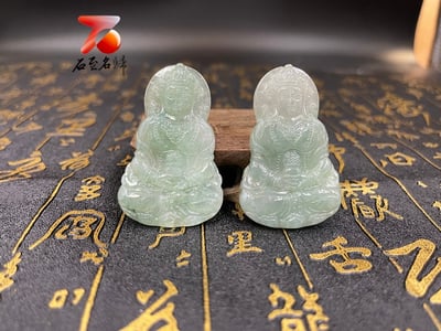 翡翠觀音/彌勒掛件 附收藏證書與禮盒3