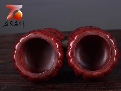 印度小葉紫檀【南瓜茶葉罐／圍棋罐】3