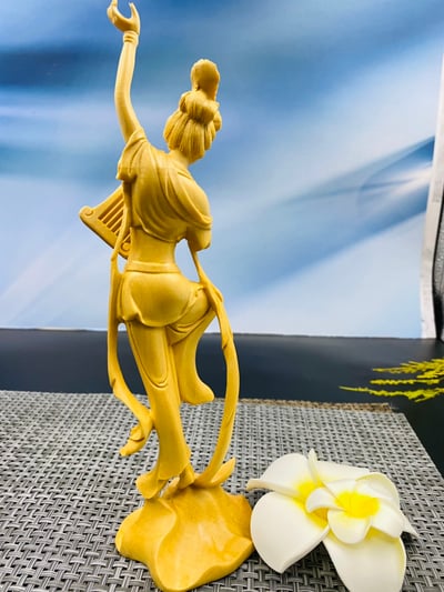 大葉黃楊木【飛天四音】中式古典雅件22