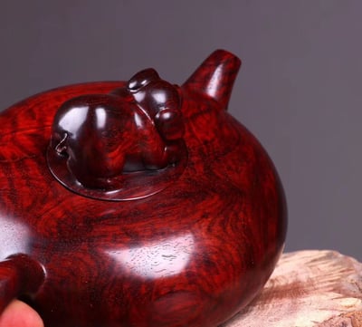 印度小葉紫檀把把壺【把把胡】6