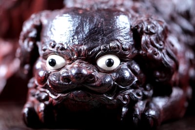 印度小葉紫檀 名家手作【笑獅羅漢】5