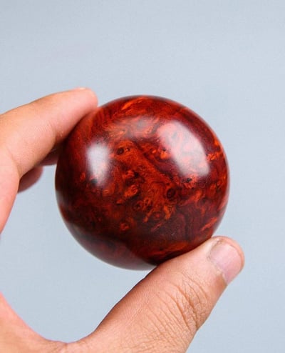 印度小葉紫檀瘤疤保健球 直徑5公分x2顆2