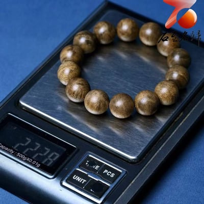 天然野生 柬埔寨菩薩棋沉香16mm手珠 重22克9