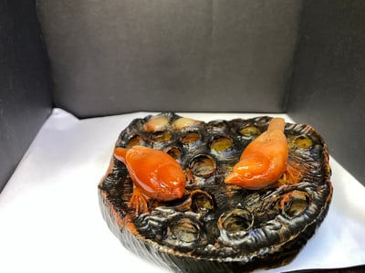 老師傅手工 巧色巧雕 壽山結晶桃花白芙蓉石手把件【喜鵲連連】5