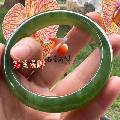 天然收藏級貓眼碧玉手鐲 附【亞瑟寶石鑑定所】正式鑑定證書5
