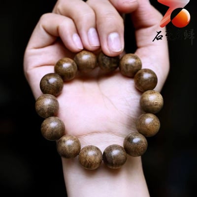 天然野生 柬埔寨菩薩棋沉香16mm手珠 重22克2