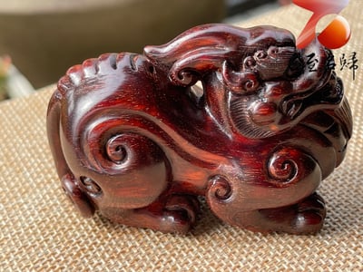 印度小葉紫檀高油密二膘料 湘工手作【漢代貔貅】2