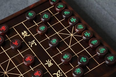 寮國大紅酸枝【文人空間／象棋盤】+精美象棋組4