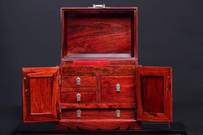 印度小葉紫檀手工製作【官皮箱】4