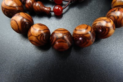 海南黃花梨 野生料虎王12mm手珠4