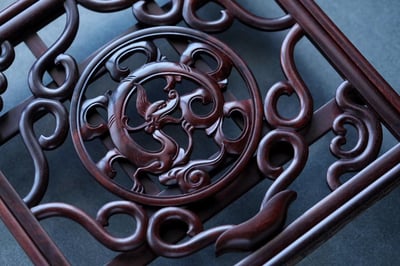 印度小葉紫檀描金製作【臨貼架】6