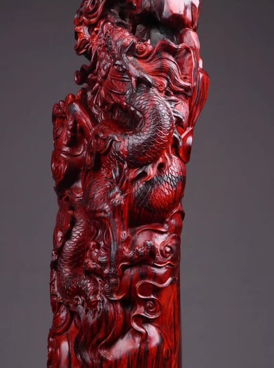 印度小葉紫檀高品質案擺【龍行天下】4