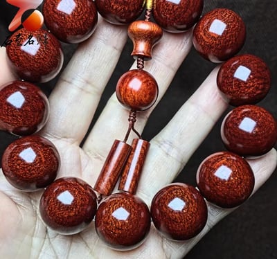 正宗印度小葉紫檀老料 泥料+龍鱗紋+金星3