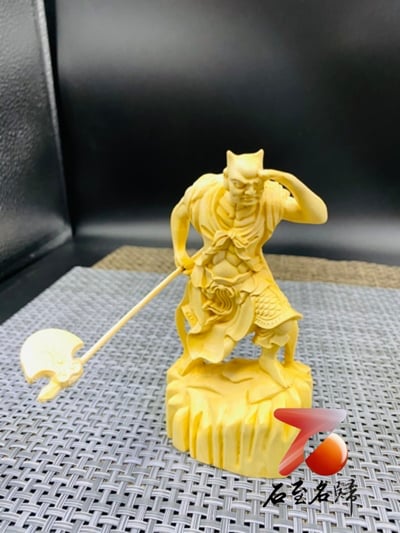 黃楊木精雕作品【千里眼與順風耳套組】3