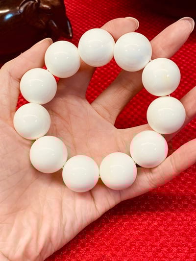 純天然 【硨磲圓珠手珠20mm】1