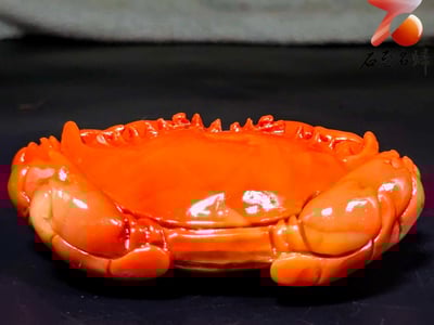 老撾石手工精雕 張國民老師作品【四通八達，八方來財】4