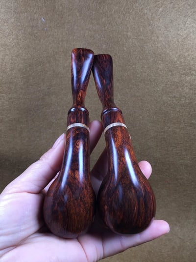 海南黃花梨野生油梨老料製【老爺菸斗】3