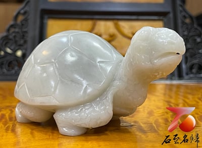 江西芙蓉石純手工雕烏龜 【陸龜】張志方老師作品2
