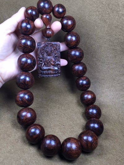 海南黃花梨-紫油梨野生老料【精品手持】一木得品4