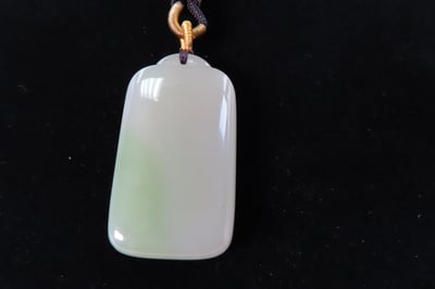 臻品和田玉翠青【無事牌】3