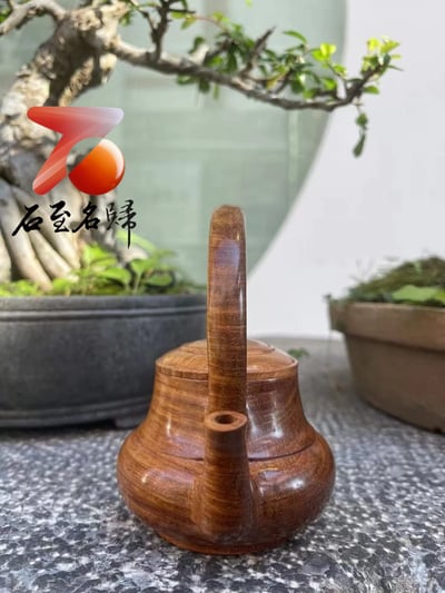 海南黃花梨老油梨 獨款雅器【提梁壺】3