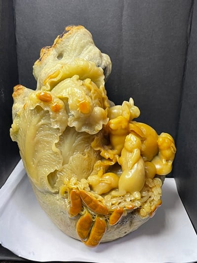 青田石擺件【豐收】7