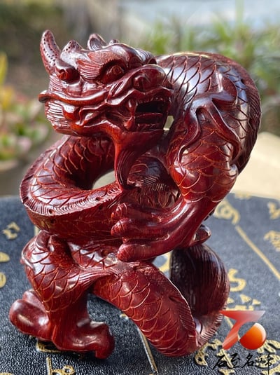 印度小葉紫檀高油密二膘材質 湘工手作【四大神獸】4