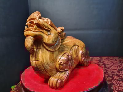 海南黃花梨黃金底老料【漢代貔貅】3
