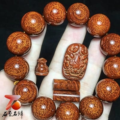 超美印度小葉紫檀18mm×13顆【貔貅】3