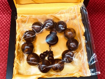 玉化龍膽崖柏手珠3