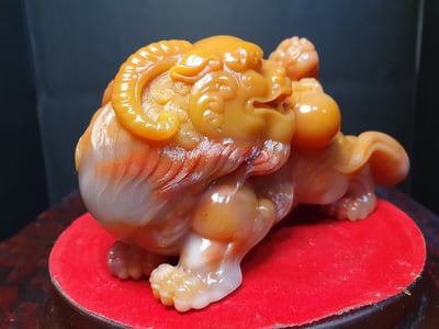 正宗福建壽山五彩雞母窩全滿結晶【母子情深】3