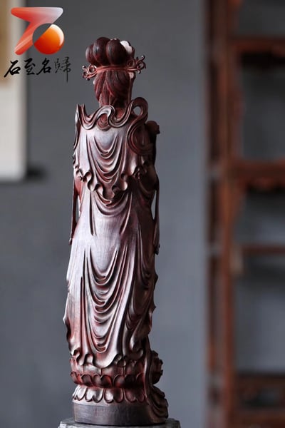 印度小葉紫檀製【如意觀音】6