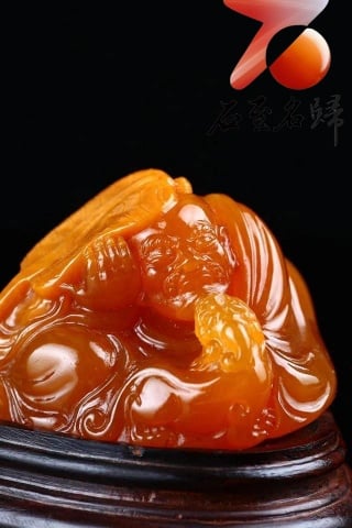 金獎大師柯典斌作品 精品北部老礦極品結晶麥芽黃【羅漢戲獸】8