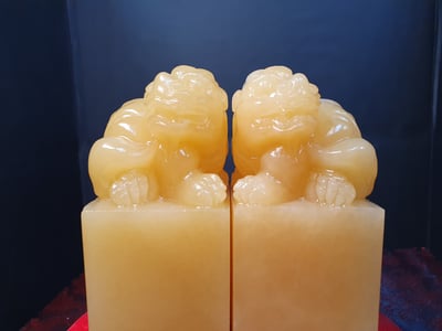 印尼金凍石【貔貅對章】2