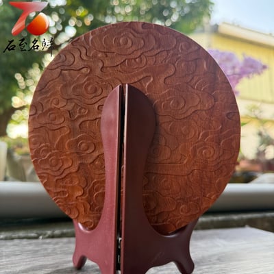 印尼紫檀木精雕藝品【千手觀音】【袋財彌勒】【大展鴻圖】4