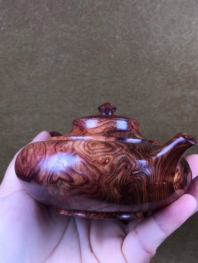 海南黃花梨油梨野生老料【精品壺】3