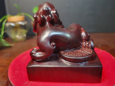 印度小葉紫檀【貔貅印章】方料3