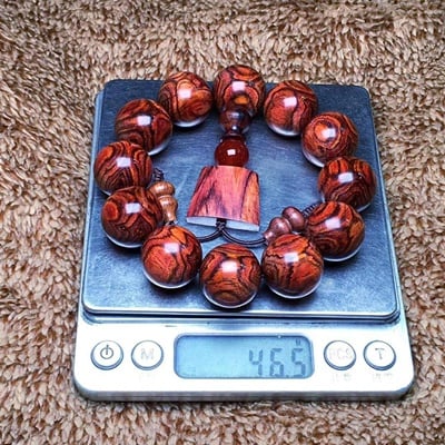 海南黃花梨野生料19.5mm手珠7