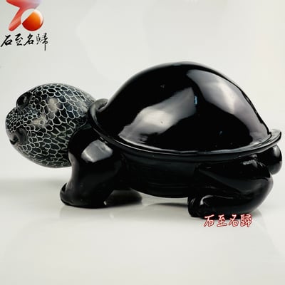 丹東石純手工雕烏龜 張國民雕刻家作品【石甲俠龜】8