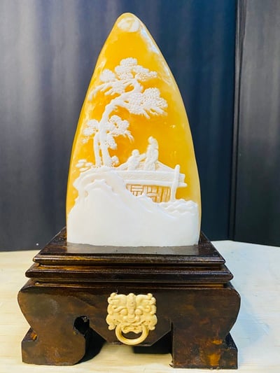 金水凍石【爺孫情】1