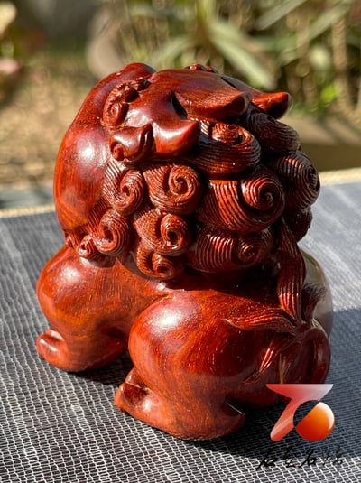 印度小葉紫檀高油密二膘料製 【Q版貔貅】10