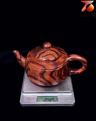 海南黃花梨野生料【把把壺（福）】重量249公克7