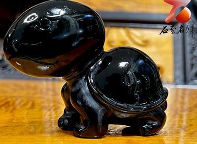 丹東石純手工雕烏龜 【蛋頭龜】張國民老師作品2