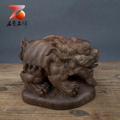 印度老山檀香極品陰沉黑肉料【霸氣貔貅】2